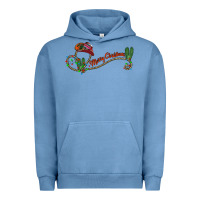 Pigment Pebble Blue merry christmas western Urban Hoodie - CowhideDigitalArt