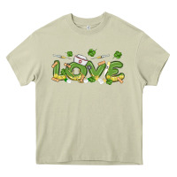 Mossy st patricks love nurse Heavy Core Tee - MaliasSmallBusiness