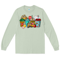 Matcha school bus driver coffee cups Long Sleeve Tee - NancyCooperArtShop