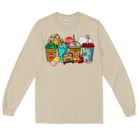 Mushroom school bus driver coffee cups Long Sleeve Tee - NancyCooperArtShop