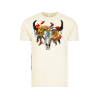Vintage Arctic Fall Bull Skull Vintage Tee - RanaPortraitStore
