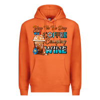 Carrot Plan For The Day Coffee Camping Wine Frappe Coffee Premium Hoodie - FaDigitalArtStudio