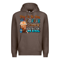 Coffee Plan For The Day Coffee Camping Wine Frappe Coffee Premium Hoodie - FaDigitalArtStudio