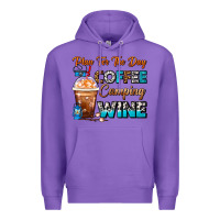 Purple Plan For The Day Coffee Camping Wine Frappe Coffee Premium Hoodie - FaDigitalArtStudio