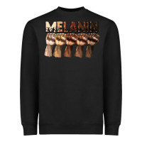 Black melanin juneteenth Heavyweight Sweatshirt - CowGirlArtShop