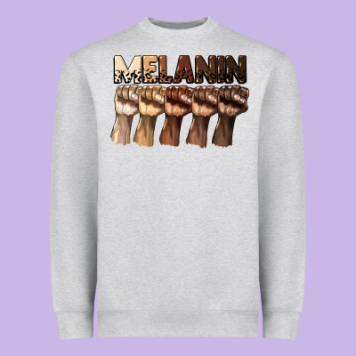 Melanin Juneteenth Heavyweight Sweatshirt Designed By Cowgirlartshop