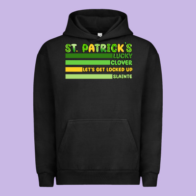St. Patrick's Lucky Clover  Artiststas Urban Hoodie Designed By Artiststas