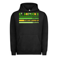 Pigment Black st. patrick's lucky clover  artiststas Urban Hoodie - Artiststas