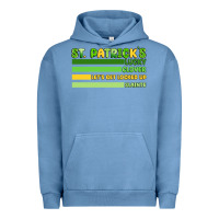 Pigment Pebble Blue st. patrick's lucky clover  artiststas Urban Hoodie - Artiststas