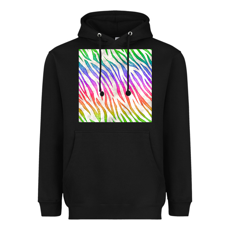 Watercolor Rainbow Zebra Seamless Pattern Heavyweight Hoodie by BundleAndBundleShop | Teevron
