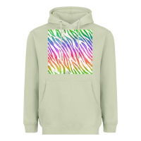 Matcha watercolor rainbow zebra seamless pattern Heavyweight Hoodie - BundleAndBundleShop