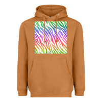 Meerkat watercolor rainbow zebra seamless pattern Heavyweight Hoodie - BundleAndBundleShop