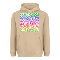 Mushroom watercolor rainbow zebra seamless pattern Heavyweight Hoodie - BundleAndBundleShop