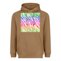 Toasted Coconut watercolor rainbow zebra seamless pattern Heavyweight Hoodie - BundleAndBundleShop