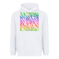 White watercolor rainbow zebra seamless pattern Heavyweight Hoodie - BundleAndBundleShop
