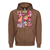 Chestnut Crush Breast Cancer Zipper Hoodie - FaDigitalArtStudio