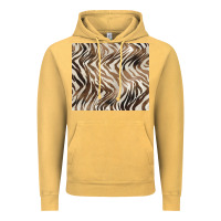 Vintage Mustard brown zebra Vintage Hoodie - BarkalooDesign