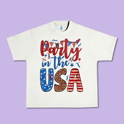 Party In The Usa Urban Heavy Tee Designed By Jahusdesignshop