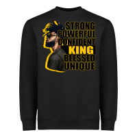 Black strong powerful confident king blessed unique Heavyweight Sweatshirt - CowGirlArtShop