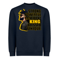 Navy strong powerful confident king blessed unique Heavyweight Sweatshirt - CowGirlArtShop