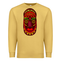 Antique Gold african masks 3 Premium Sweatshirt - BundleAndBundleShop