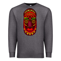 Charcoal Heather african masks 3 Premium Sweatshirt - BundleAndBundleShop