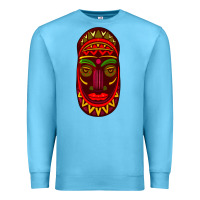 Ocean Blue african masks 3 Premium Sweatshirt - BundleAndBundleShop