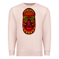 Pale Pink african masks 3 Premium Sweatshirt - BundleAndBundleShop