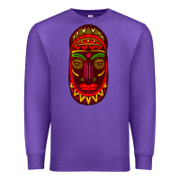 Purple african masks 3 Premium Sweatshirt - BundleAndBundleShop