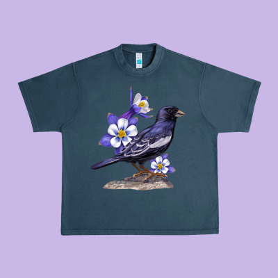 Colorado Lark Mountain Bunting Bird Urban Heavy Tee Designed By Bettercallsaul