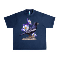 Navy Colorado Lark Mountain Bunting Bird Urban Heavy Tee - Bettercallsaul
