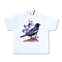 White Colorado Lark Mountain Bunting Bird Urban Heavy Tee - Bettercallsaul