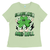 Matcha shamrock and roll Ladies Tee - MaliasSmallBusiness