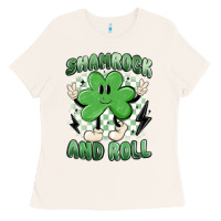 Bone shamrock and roll Ladies Tee - MaliasSmallBusiness