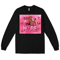 Black hope cancer nails Long Sleeve Tee - NancyCooperArtShop