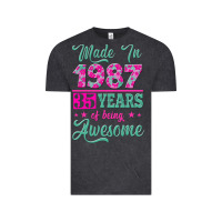 Vintage Black made in 1987, 35 years of being awesome Vintage Tee - Jasminsmagicworld