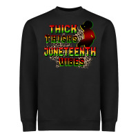 Black thick thighs juneteenth vibes cowgirl Heavyweight Sweatshirt - CowGirlArtShop