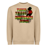 Mushroom thick thighs juneteenth vibes cowgirl Heavyweight Sweatshirt - CowGirlArtShop