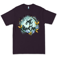 Plum just breathe Premium Tee - MaliasSmallBusiness