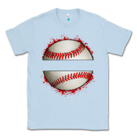 Dusty Blue personalized baseball Classic Tee - Artiststas