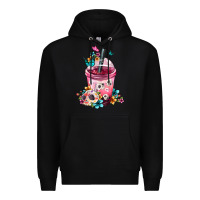 Black Mexican Day Of The Dead Skulls Coffee Cup Premium Hoodie - FaDigitalArtStudio