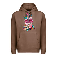 Chestnut Mexican Day Of The Dead Skulls Coffee Cup Premium Hoodie - FaDigitalArtStudio