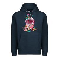 Navy Mexican Day Of The Dead Skulls Coffee Cup Premium Hoodie - FaDigitalArtStudio