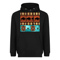 Black native american aztec seamless pattern 2 Heavyweight Hoodie - BundleAndBundleShop