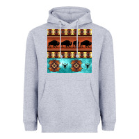 Heather Grey native american aztec seamless pattern 2 Heavyweight Hoodie - BundleAndBundleShop