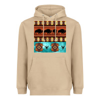 Native American Aztec Seamless Pattern 2 Heavyweight Hoodie | Teevron
