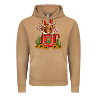 Vintage Camel hot coco christmas highland cow Vintage Hoodie - Jasminsmagicworld