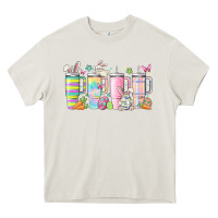 Cream retro groovy easter Heavy Core Tee - MaliasSmallBusiness
