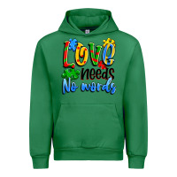 Emerald love needs no words Urban Hoodie - Artiststas