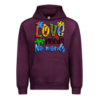 Mauve Wine love needs no words Urban Hoodie - Artiststas